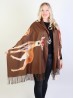 Oil Painting Design Fashion Scarf W/ Fringes